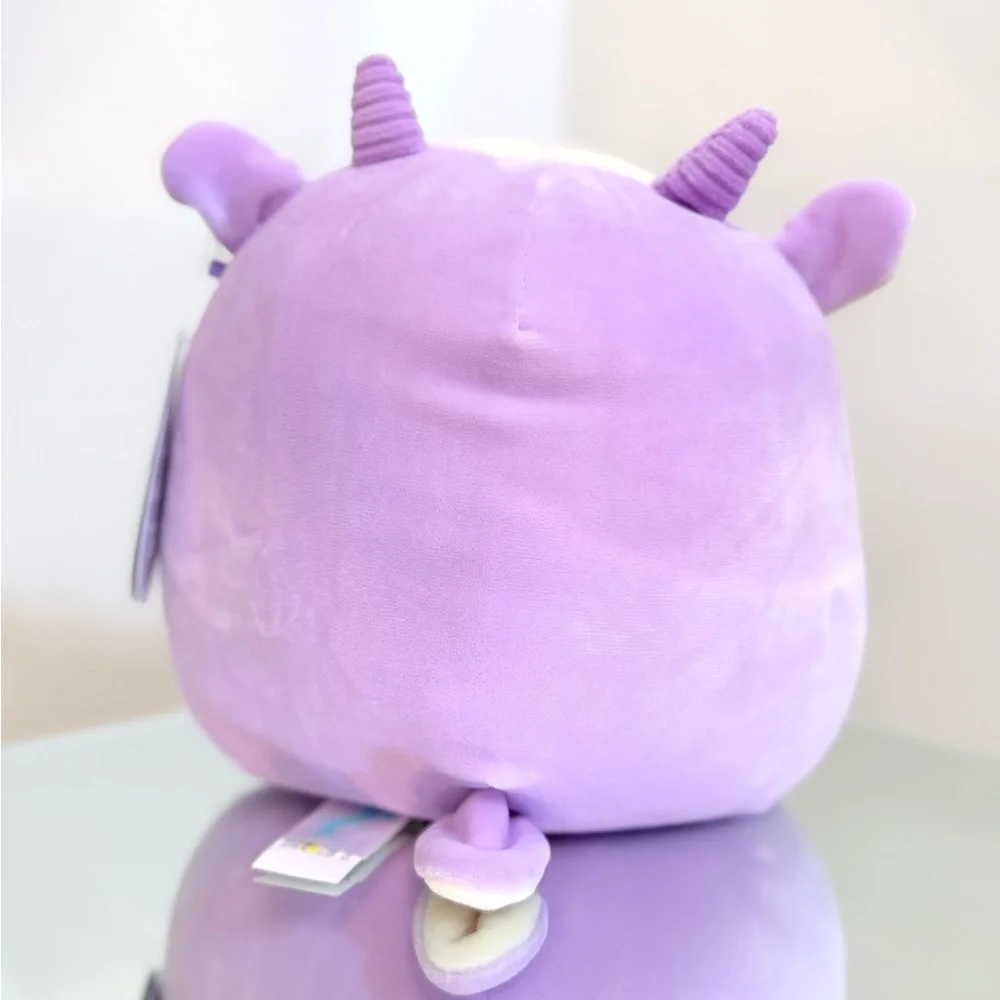 🌾 8” Squishmallows Loudon the Lavender Goat with Green Bandana